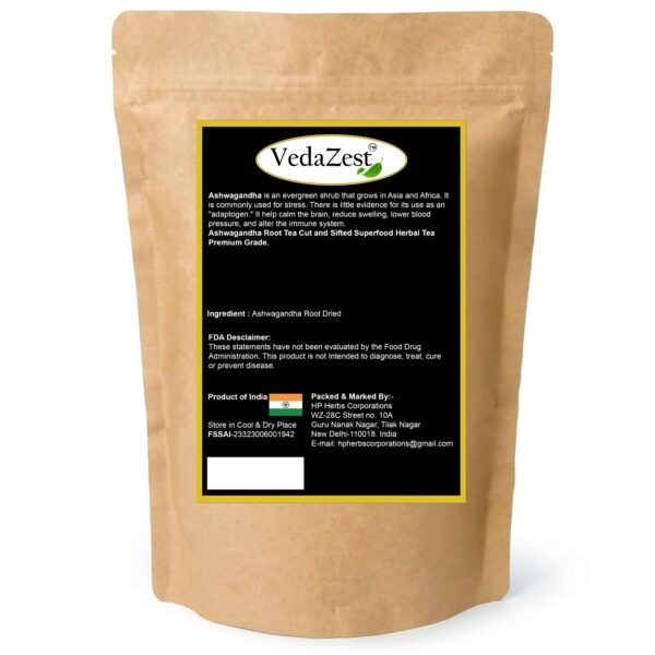 Detalle de varas de raíz de Ashwagandha Vedazest