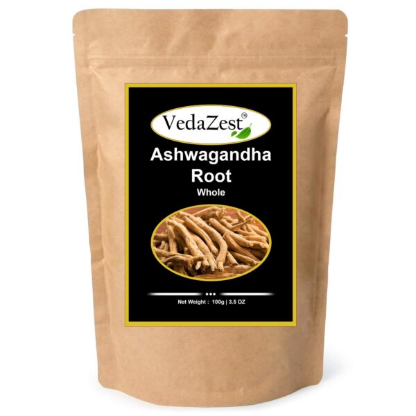 Caja con raíz seca de Ashwagandha Vedazest