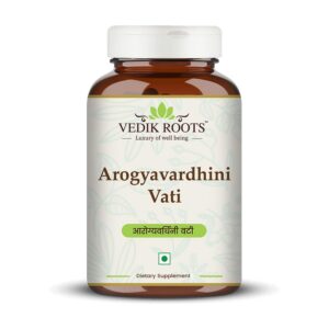 Version 1.0.0 Vedikroots Arogyavardhini Vati bottle label