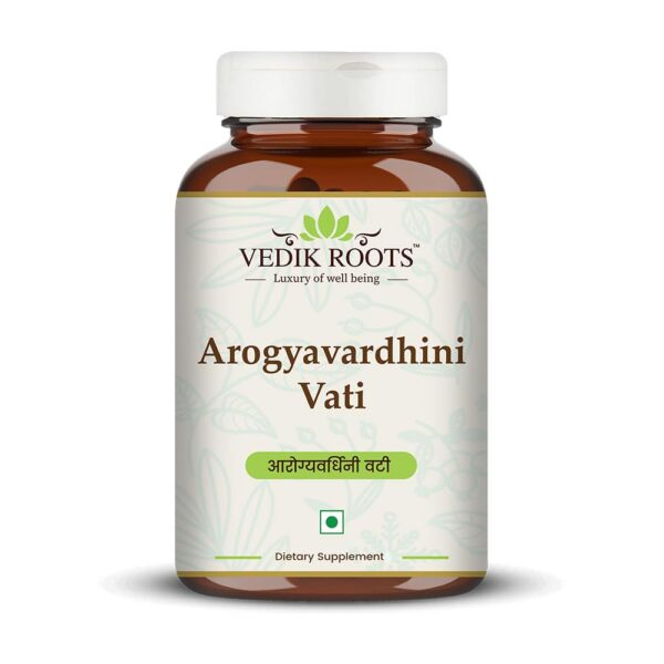 Vedikroots Arogyavardhini Vati bottle label