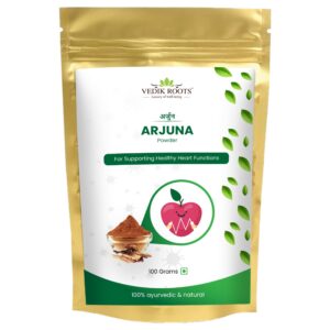Paquete de polvo orgánico de corteza de Arjuna Vedikroots 100 g