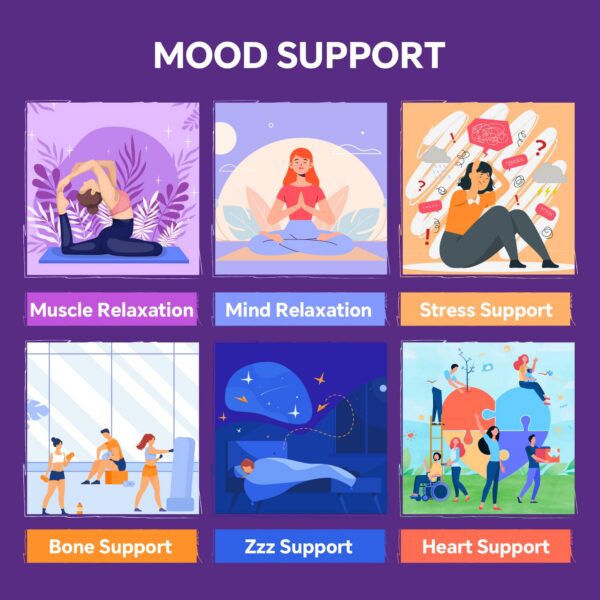 Frasco de VEETAGYO magnesio en mesa