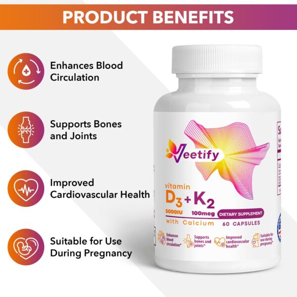 Presentación de caja Veetify D3 K2