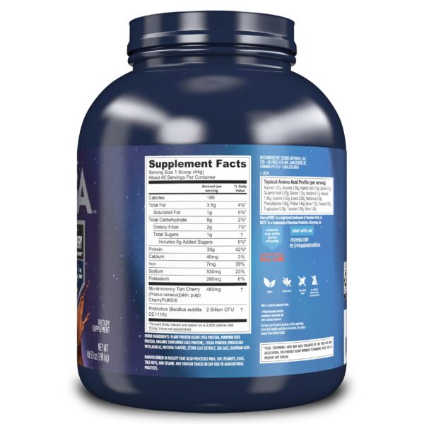 Frente del envase Vega Sport Premium Chocolate