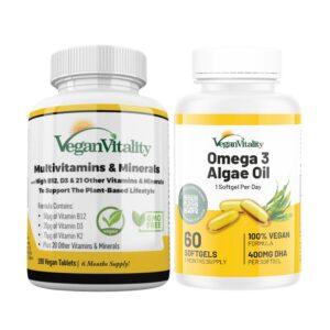 Version 1.0.0 Vegan Vitality bundle - multivitaminas veganas y omega 3 algas