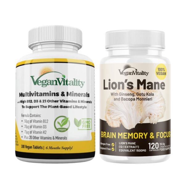 Vegan Vitality Lion's Mane bundle - caja frontal