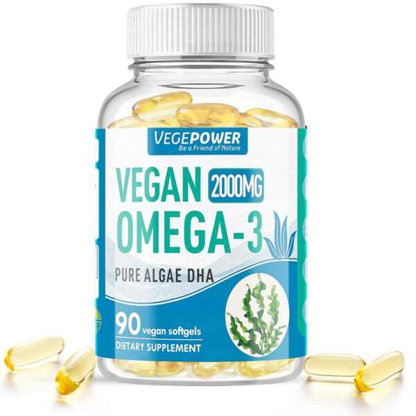 Frasco VEGEPOWER Omega-3 de algas
