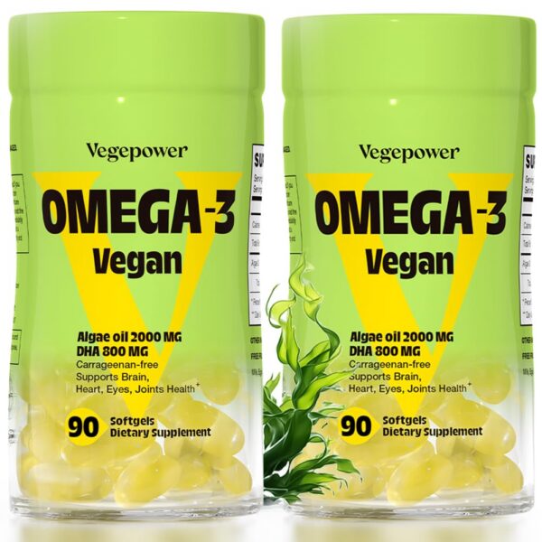 Version 1.0.0 Frasco VEGEPOWER Omega-3 DHA etiqueta