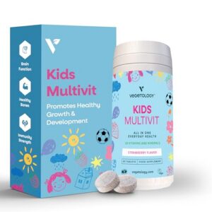 VEGETOLOGY multivitamínico niños vegano botella frontal