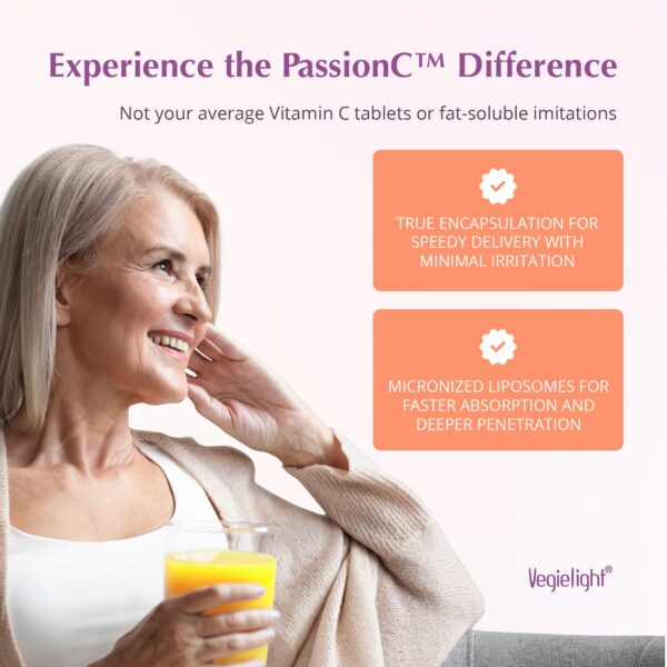 Version 1.0.0 VEGIELIGHT PassionC suplemento vitamina C fórmula mejorada