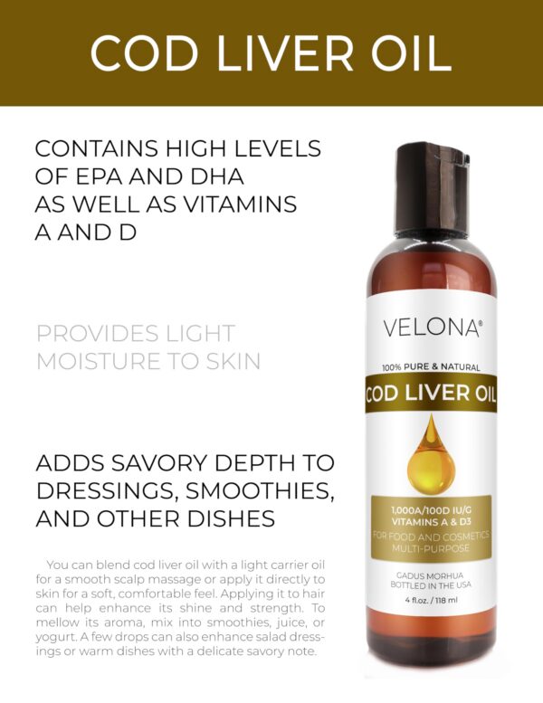 Version 1.0.0 Etiqueta Velona Aceite hígado bacalao