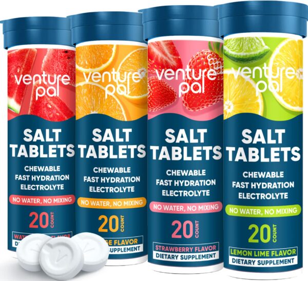 Venture Pal tabletas electrolitos masticables frontal