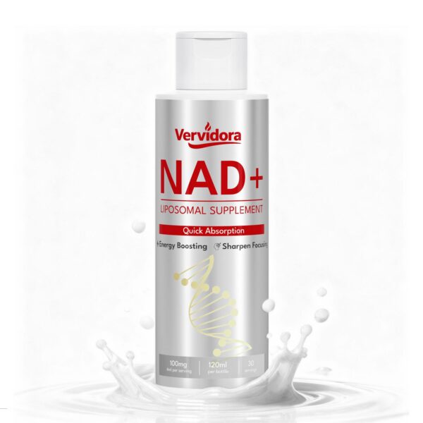 Version 1.0.0 Vervidora NAD+ liposomal frasco frontal
