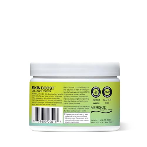 Etiqueta trasera VERISOL colágeno y vitamina C