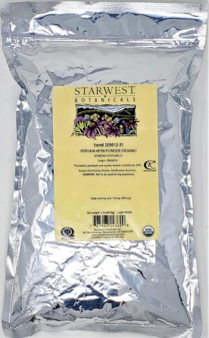 Version 1.0.0 Vervain en polvo orgánico 1 libra Starwest Botanicals