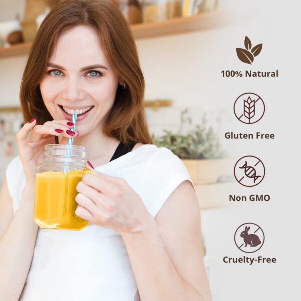 Polvo de perla en frasco vista lateral