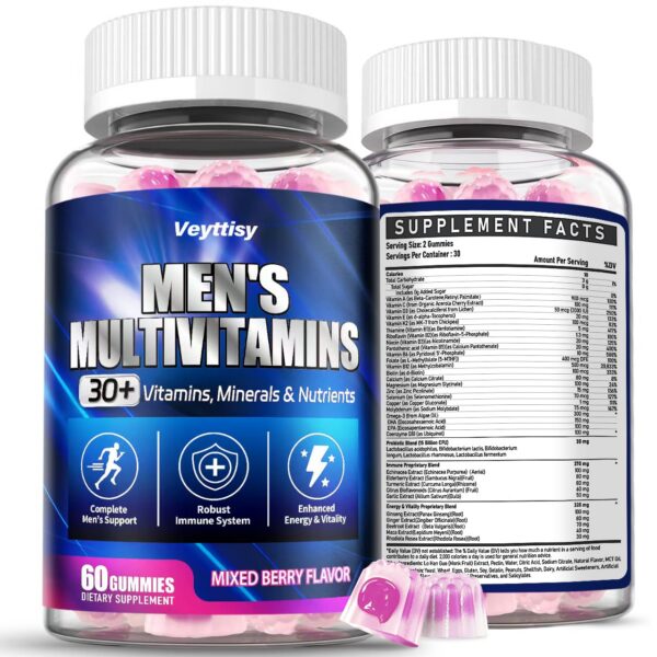Gomitas multivitamínicas Veyttisy para hombres – frontal