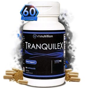Version 1.0.0 Frasco de VH Nutrition TRANQUILEX suplemento para alivio del estrés con 60 cápsulas