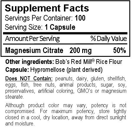 Version 1.0.0 Etiqueta del frasco de VHR Magnesium Citrate