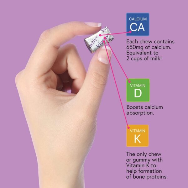 Etiqueta Viactiv Calcium Vitamina D detalle