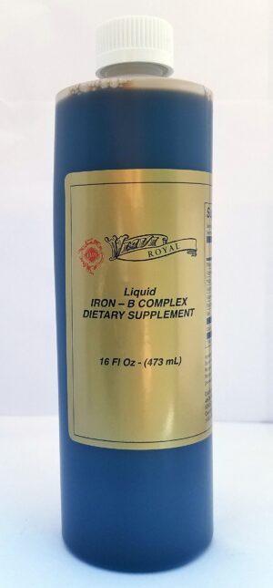 Viavi Royal etiqueta frontal hierro y vitaminas B