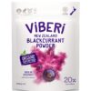 Frente del empaque ViBERi polvo Grosella Negra Orgánico