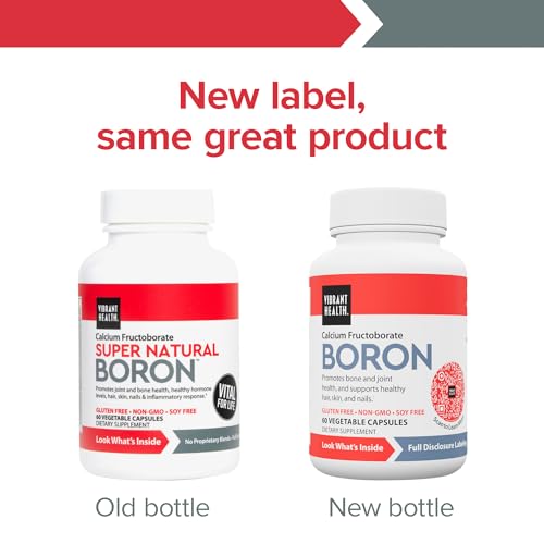 Cápsulas de Vibrant Health Boro mostradas