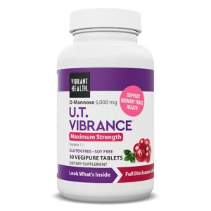 Paquete Vibrant Health U.T. Vibrance suplemento salud urinaria 50 tabletas