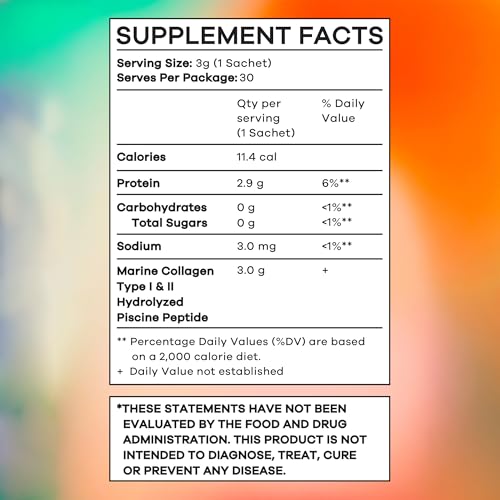 Vida Glow colageno marino polvo - etiqueta