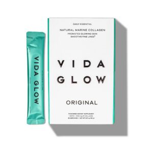 Vida Glow colágeno marino en polvo frente