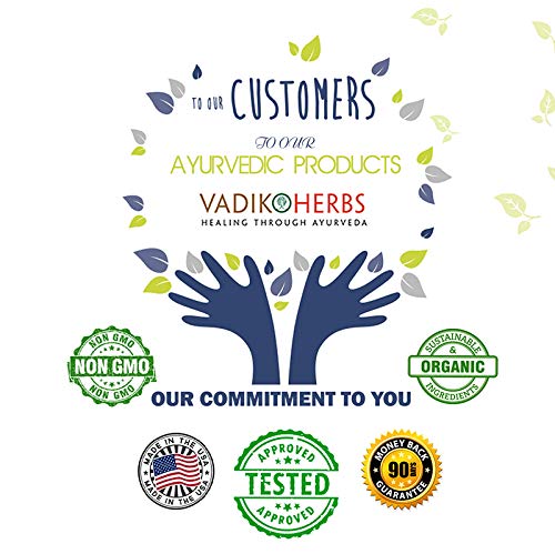 Reverso de la etiqueta Vadik Herbs