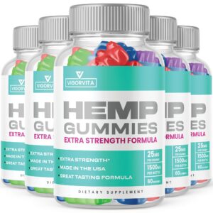 Vigorvita gomitas con extracto de cáñamo - empaque frontal