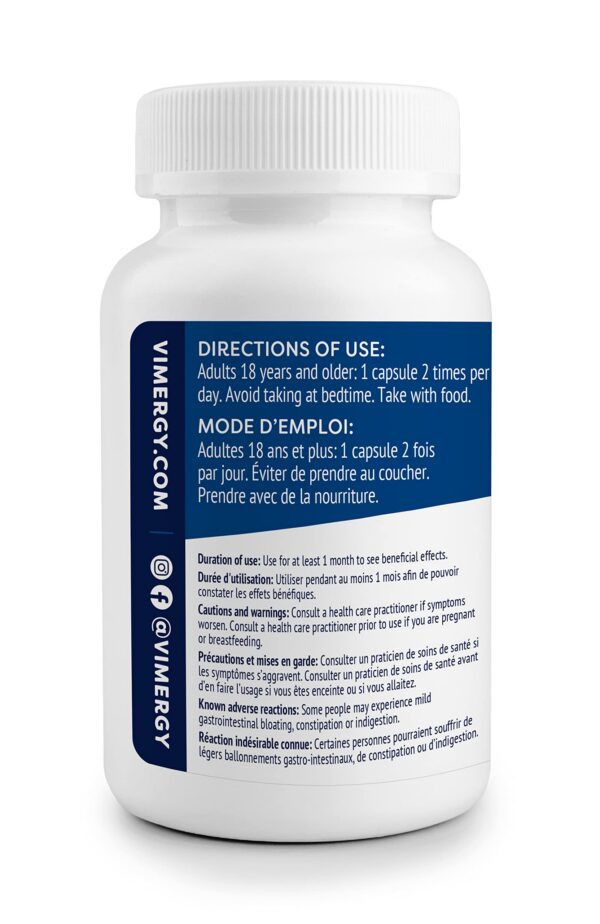 Cápsulas vegetales transparentes de Vimergy MSM