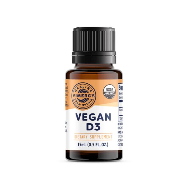 Vimergy vitamina D3 vegana orgánica suplemento líquido 15 ml