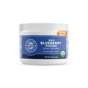 Frontal de la caja Vimergy Wild Blueberry Powder