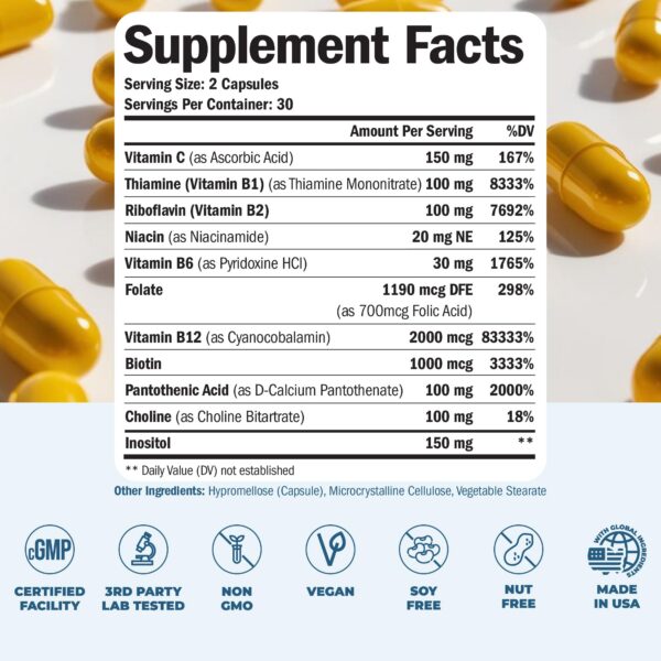 Frasco con cápsulas y etiqueta