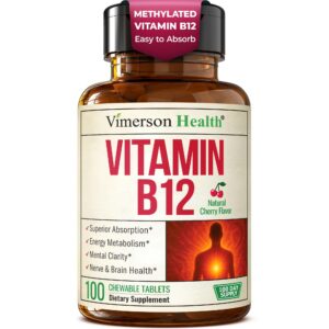 Tableta masticable de Vitamina B12 1000 mcg