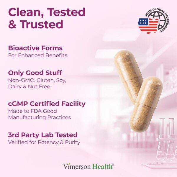 Frasco con cápsulas y etiqueta