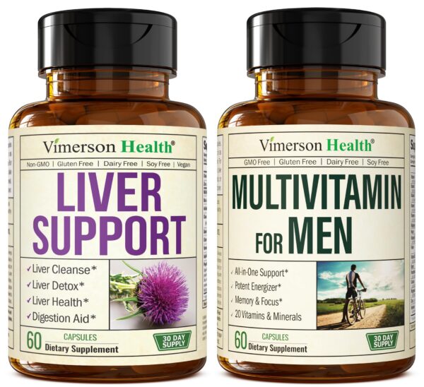 Vimerson Health Liver Health multivitaminas para hombres
