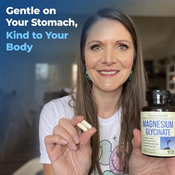 Cápsulas veganas de magnesio glicinato