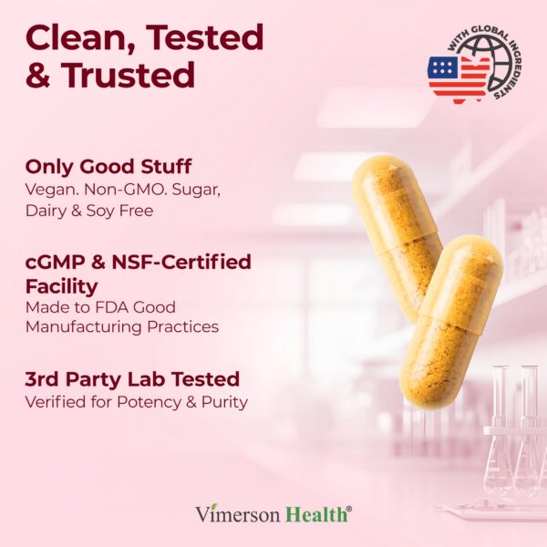 Frasco de suplemento en caja blanca