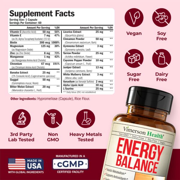 Etiqueta detallada de ingredientes en frasco