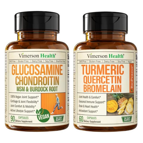 Version 1.0.0 Vimerson Health vegan glucosamina-condroitina-frasco frontal