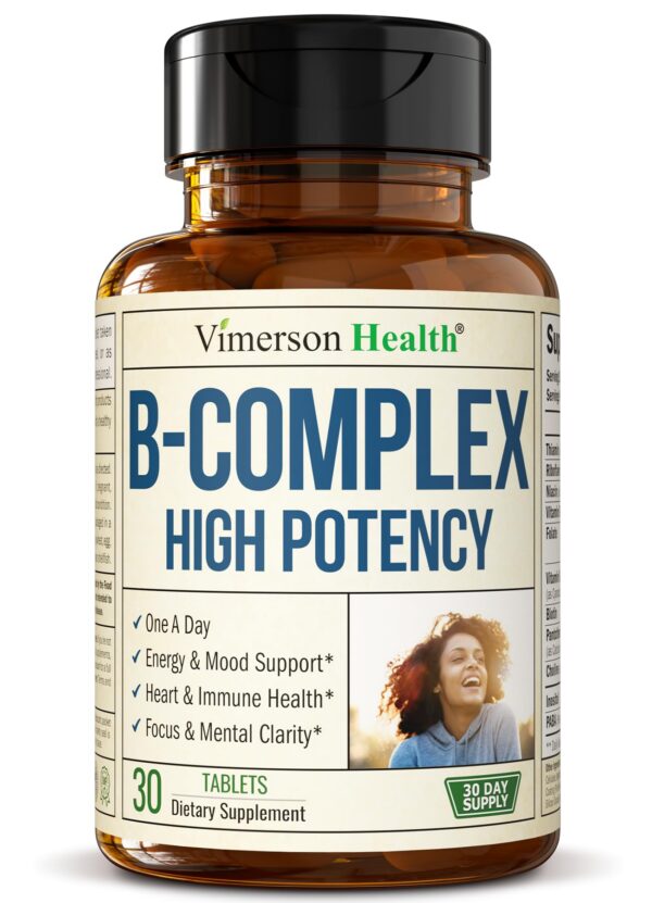 Version 1.0.0 Vimerson Health Vitamin B Complex front label