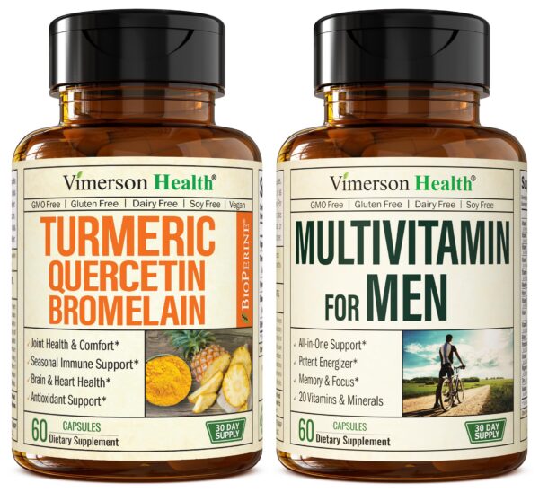 Botella Vimerson Health Quercetina con Bromelina y Curcumina