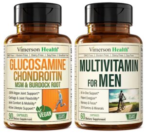 Capsulas Veganas Vimerson Health Glucosamina Condroitina MSM