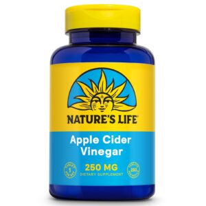 Version 1.0.0 Vinagre de sidra de manzana Nature's Life 250mg cápsulas veganas