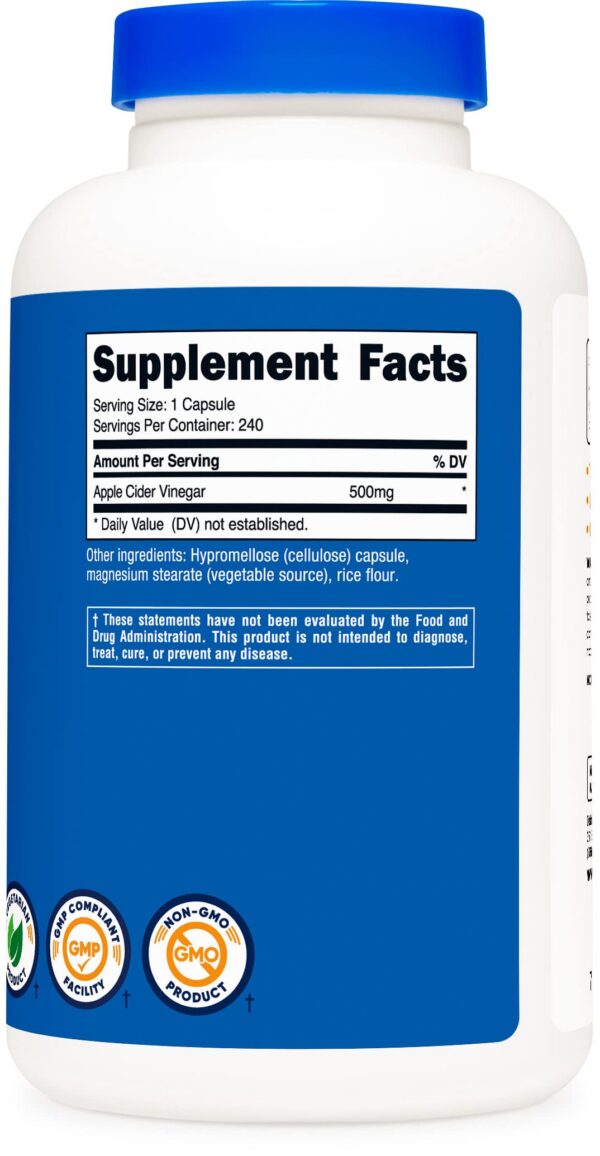 Vinagre sidra manzana Nutricost suplementos naturales