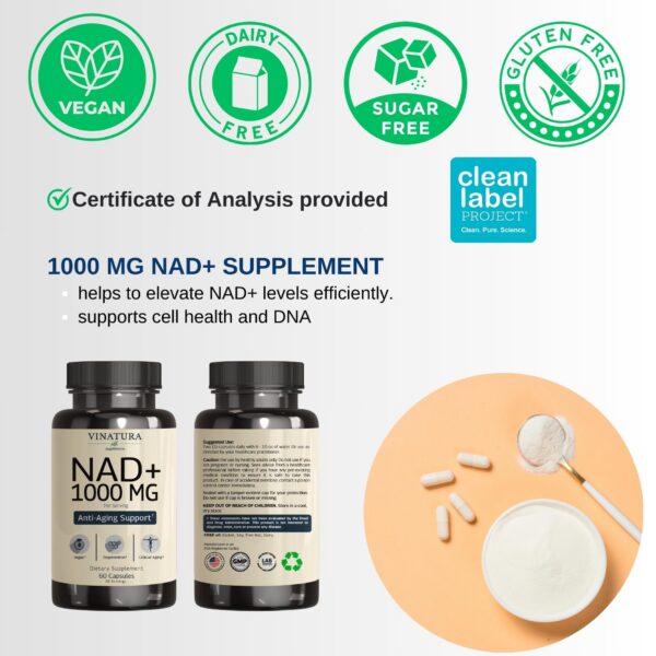 Cápsulas de VINATURA NAD 1000 mg en blister