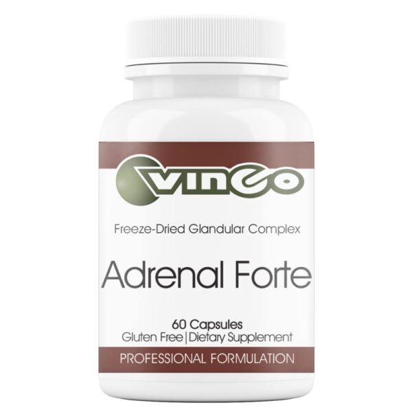 Frasco de Vinco Adrenal Forte, 60 cápsulas